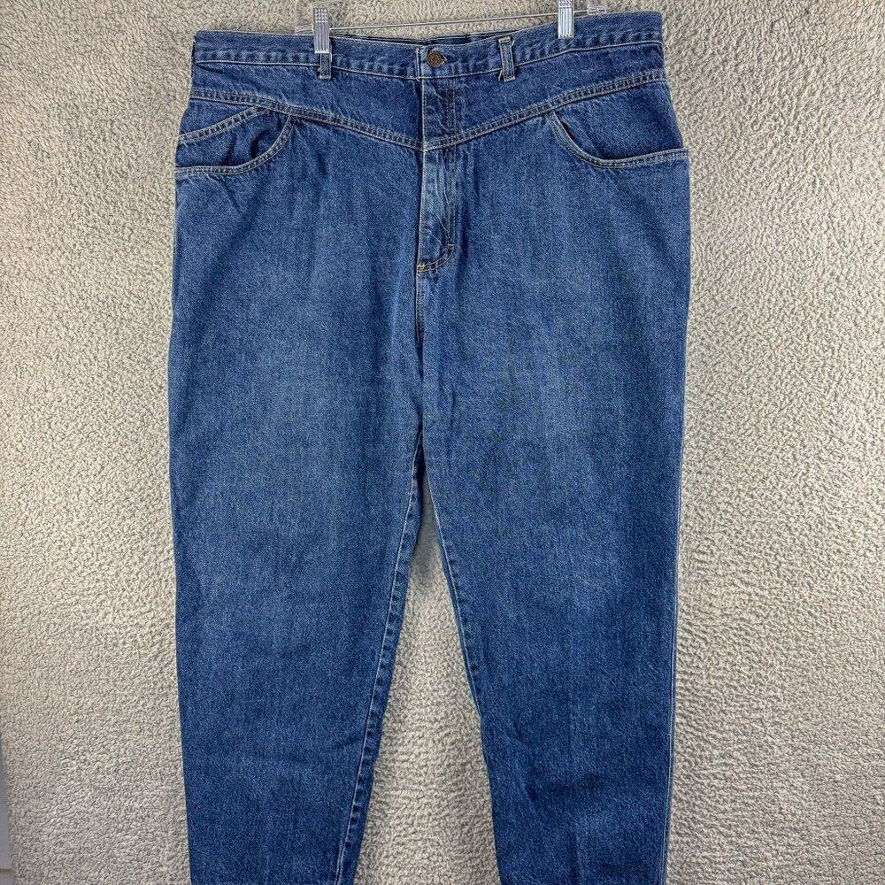 VINTAGE Cap Ferrat Jeans Womens 26R Mom High Rise Dark Wash Denim USA Made 41x28